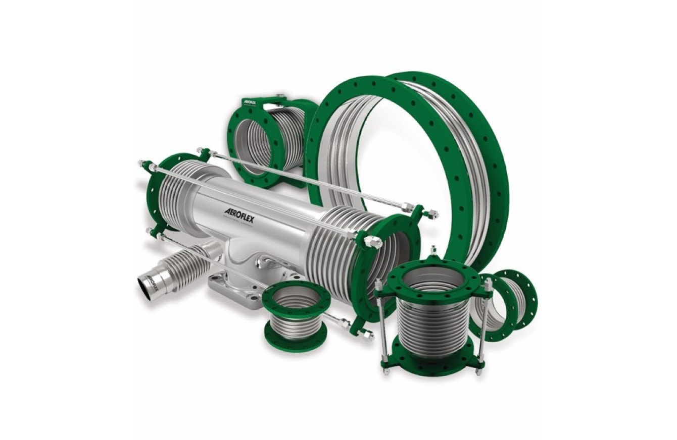 Metal bellows and expansion joints with green flanged connections